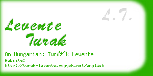 levente turak business card